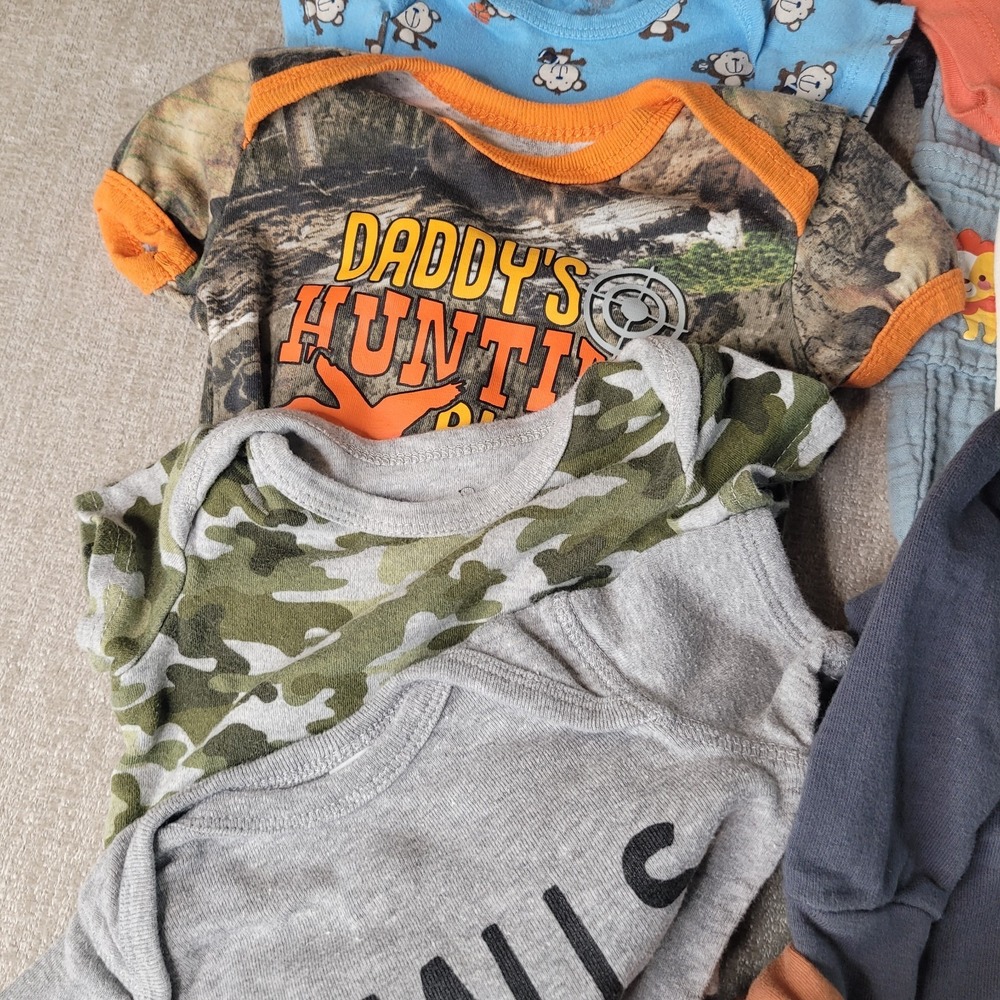 Lot of 21 Baby Boy 3 to 6 Month Clothing Lot Carter Garanimals Shorts Bodysuits - Picture 7 of 9